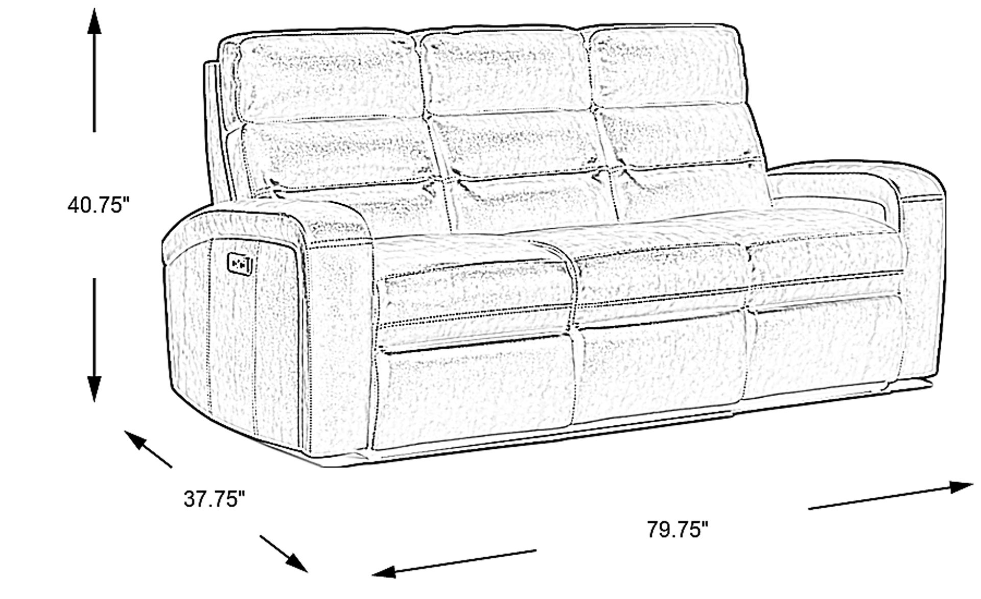Dimension Image. Please refer to the Dimension Tab on this page for dimension details.