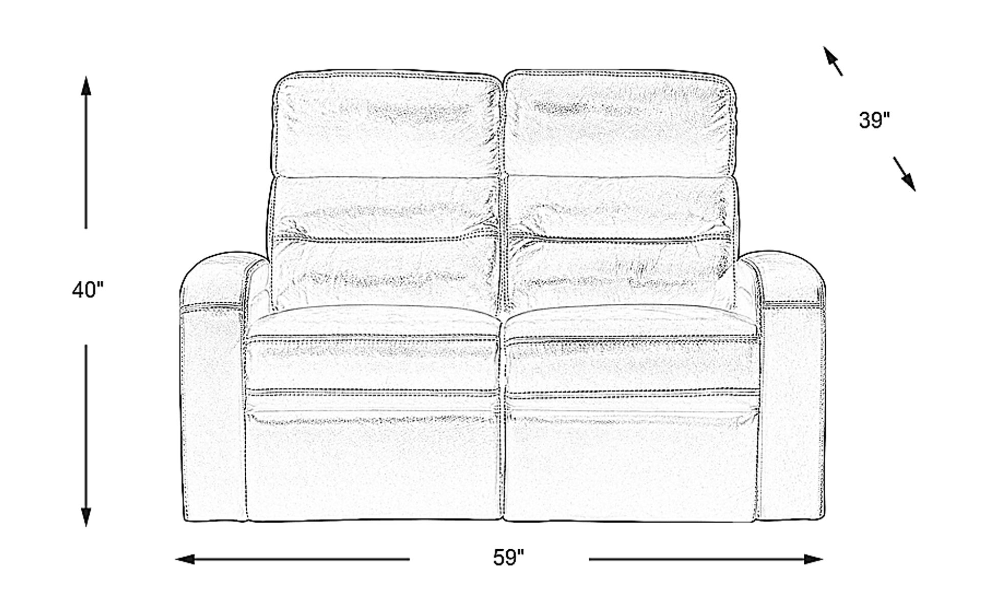 Dimension Image. Please refer to the Dimension Tab on this page for dimension details.