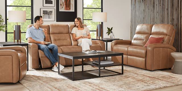 Sierra Madre Saddle Leather Reclining Sofa - Thumbnail - Image 3