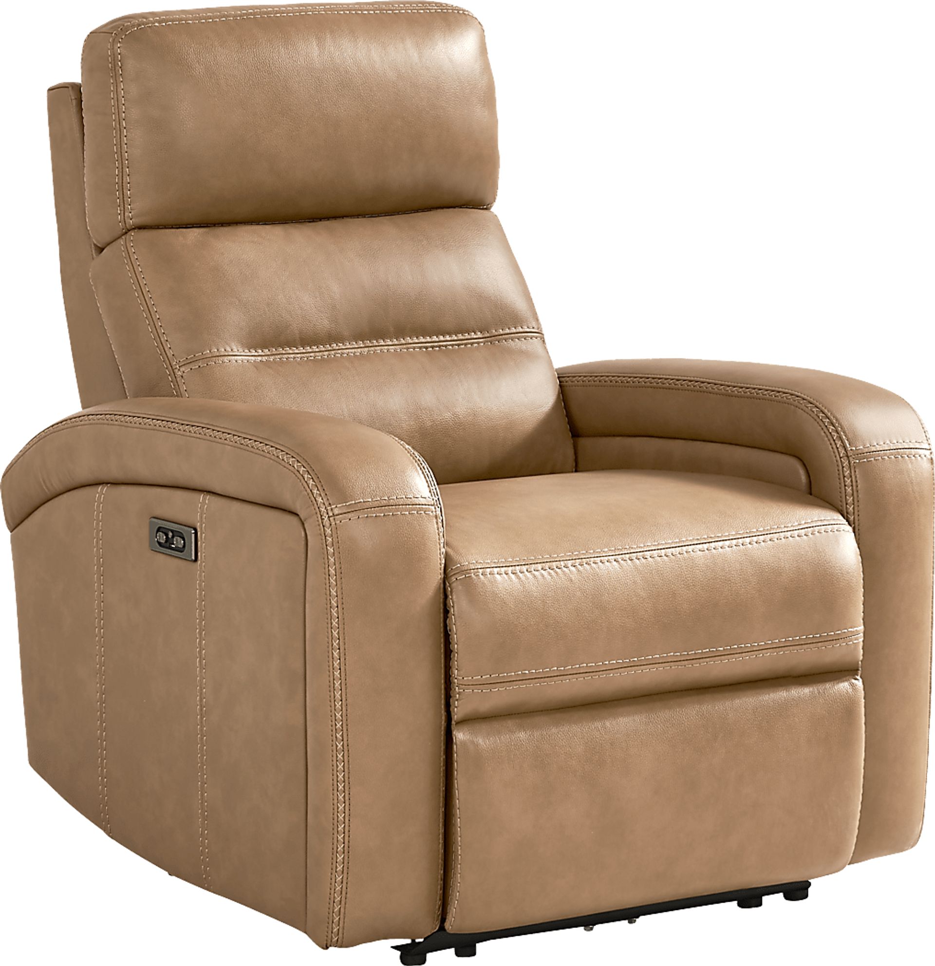 Sierra Madre Saddle Leather Dual Power Recliner - Image 3