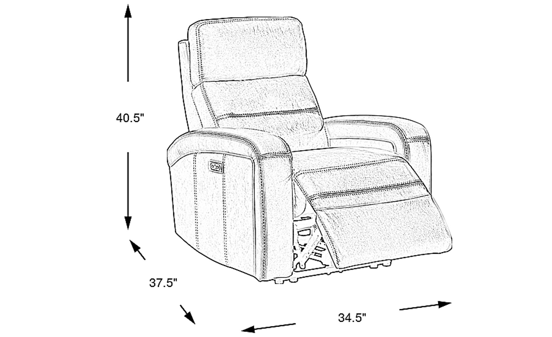 Dimension Image. Please refer to the Dimension Tab on this page for dimension details.