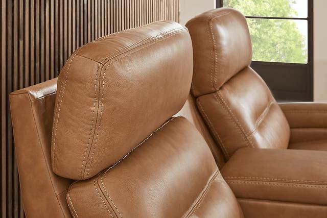 Sierra Madre Saddle Leather 5 Pc Dual Power Reclining Living Room with Reclining Sofa - Thumbnail - Image 7