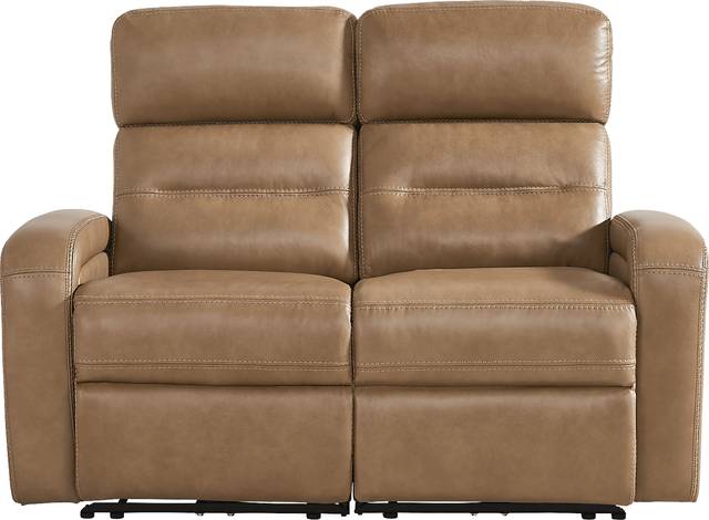 Sierra Madre Saddle Leather Dual Power Reclining Loveseat - Thumbnail - Image 2