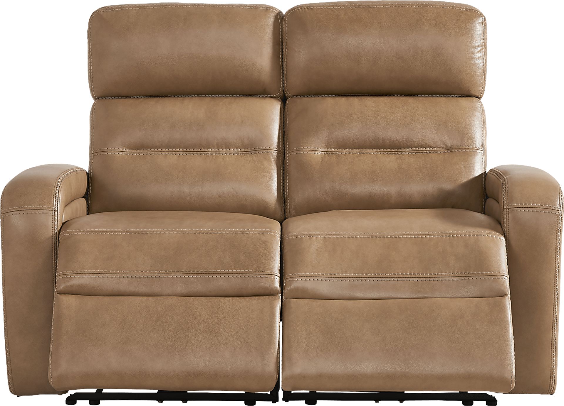 Sierra Madre Saddle Leather Dual Power Reclining Loveseat - Image 1