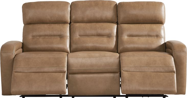 Sierra Madre Leather Dual Power Reclining Sofa