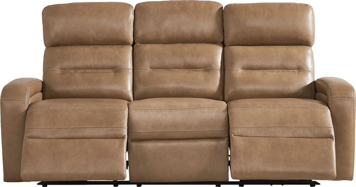 Sierra Madre Saddle Leather Dual Power Reclining Sofa