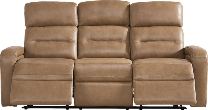 Sierra Madre Leather Non-Power Reclining Sofa