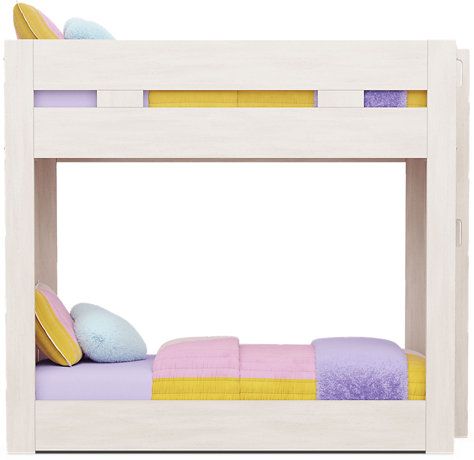 Kids Sierra Summit Linen Twin/Twin Bunk Bed with 2 Closed End Panels - Image 3