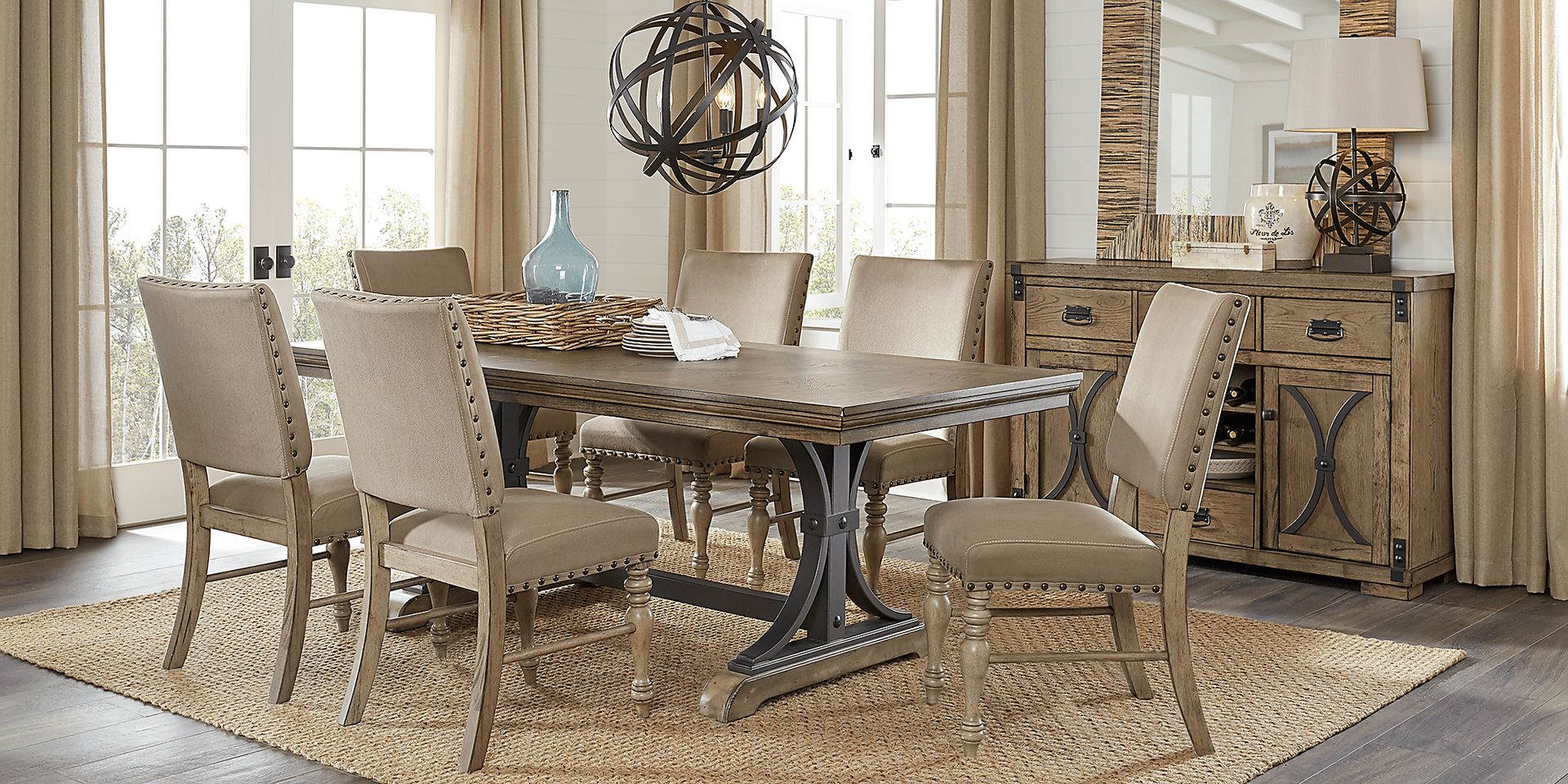 Sierra Vista Driftwood 5 Pc Rectangle Dining Set - Image 2