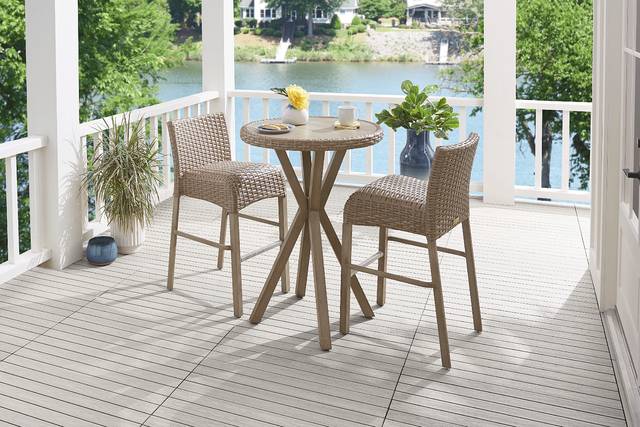 Siesta Key Driftwood Outdoor Barstool - Thumbnail - Image 2