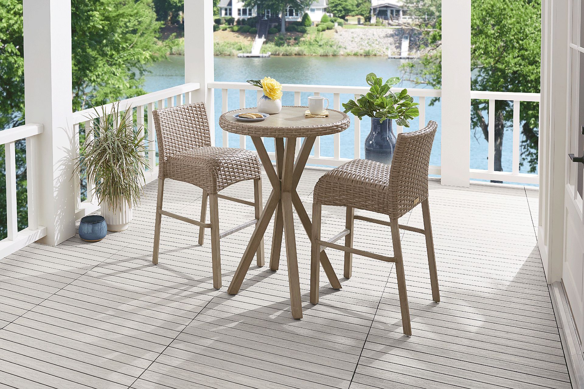 Siesta Key Driftwood Outdoor Barstool - Image 2