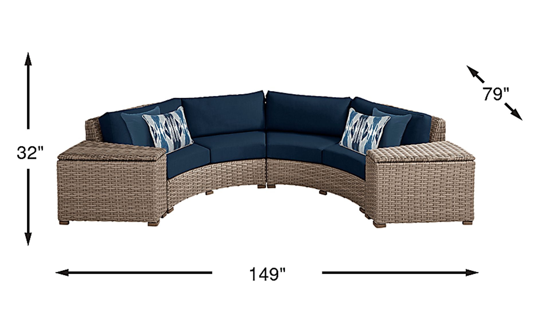 Dimension Image. Please refer to the Dimension Tab on this page for dimension details.