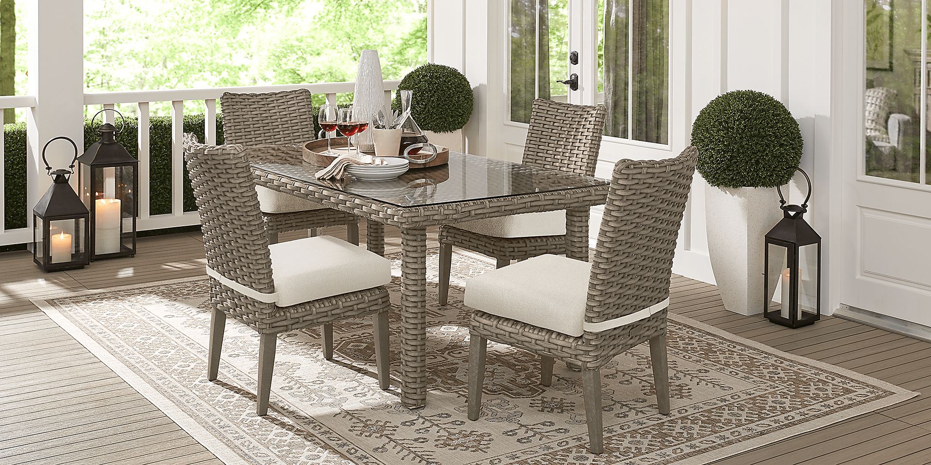 Siesta Key Driftwood 72 in. Rectangle Outdoor Dining Table - Image 2