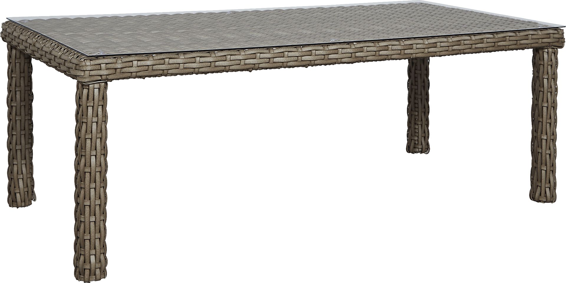 Siesta Key Driftwood 7 Pc Outdoor Dining Set with Dove Cushions - Image 2