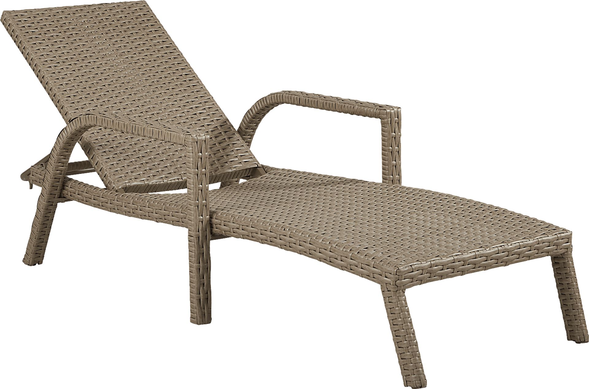 Siesta Key Driftwood Finish Outdoor Chaise - Image 2