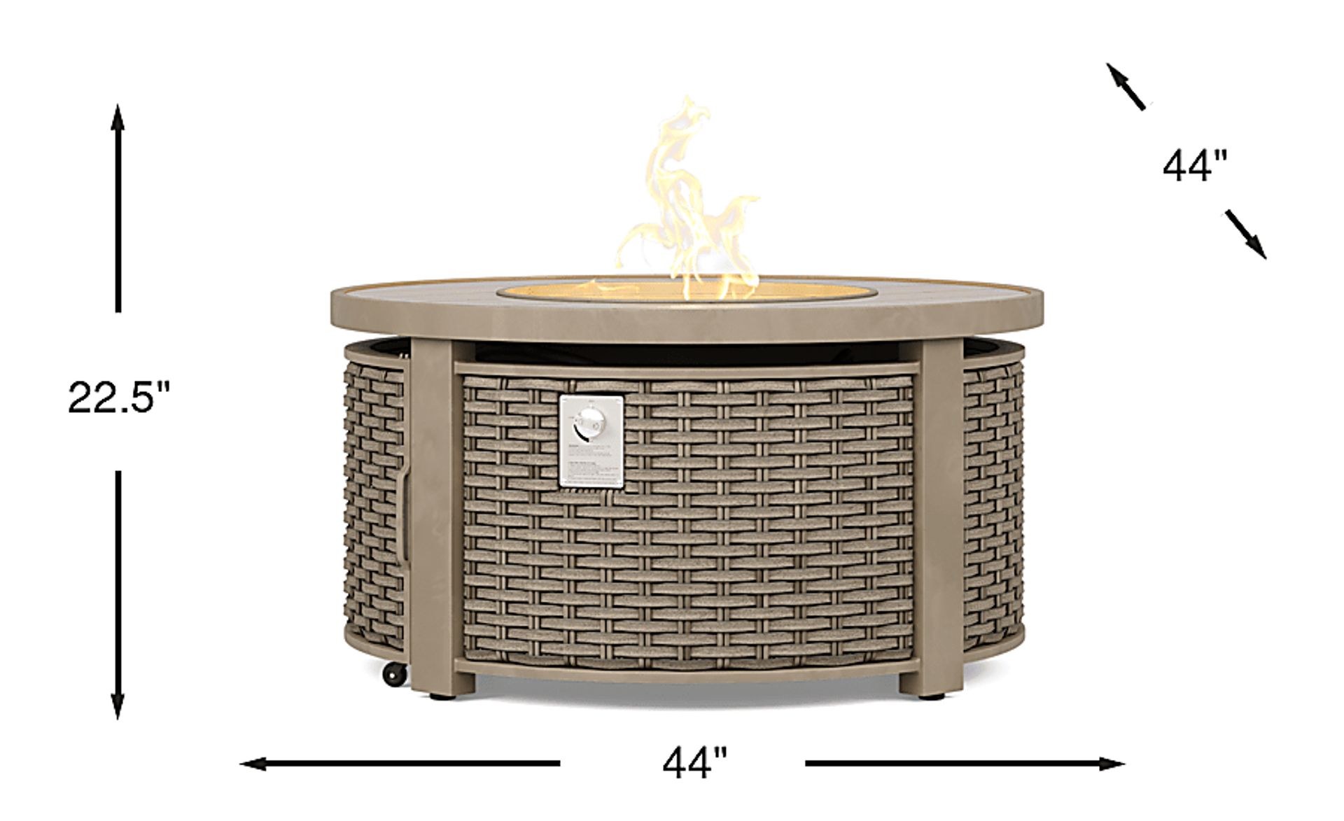 Dimension Image. Please refer to the Dimension Tab on this page for dimension details.