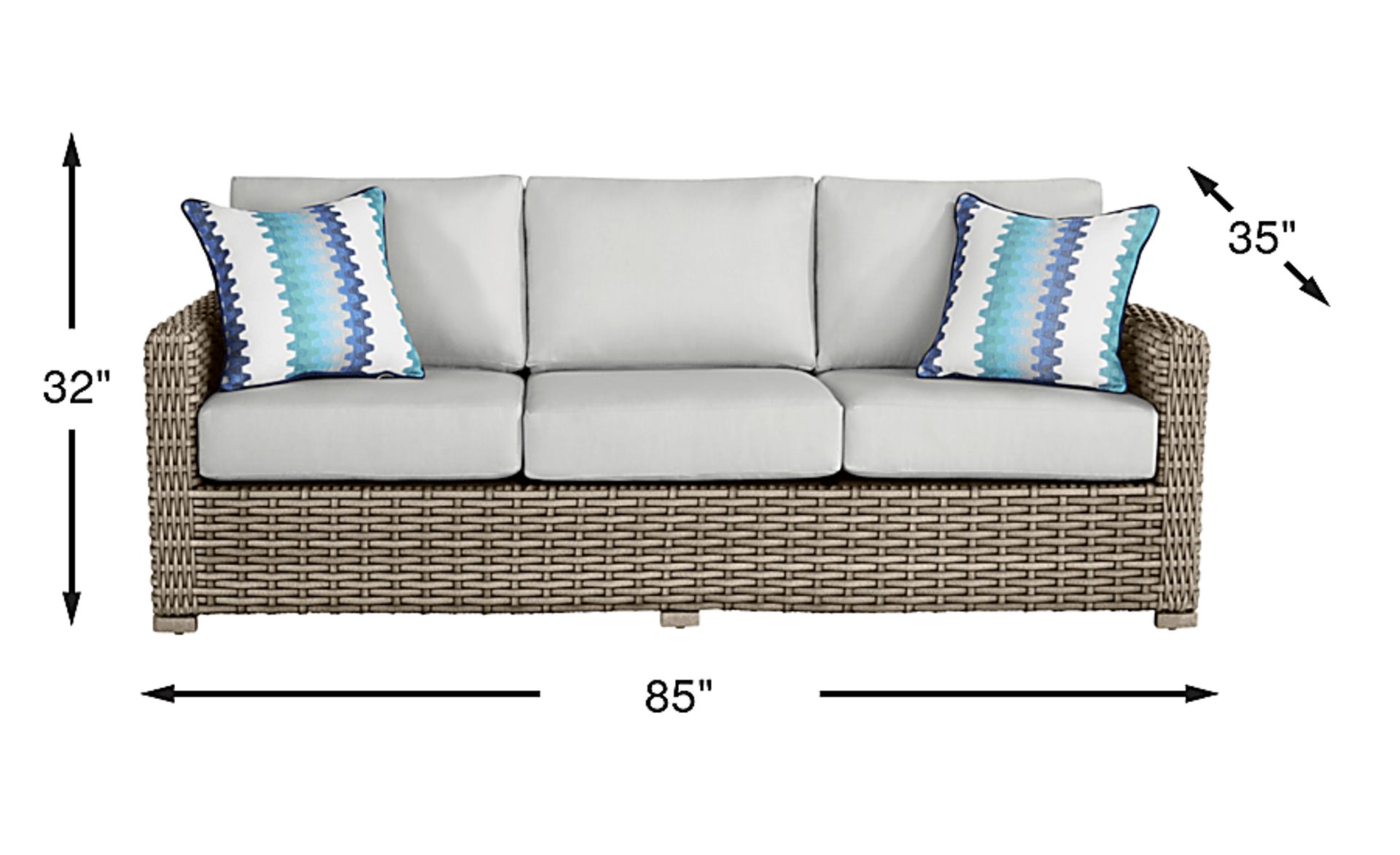 Dimension Image. Please refer to the Dimension Tab on this page for dimension details.