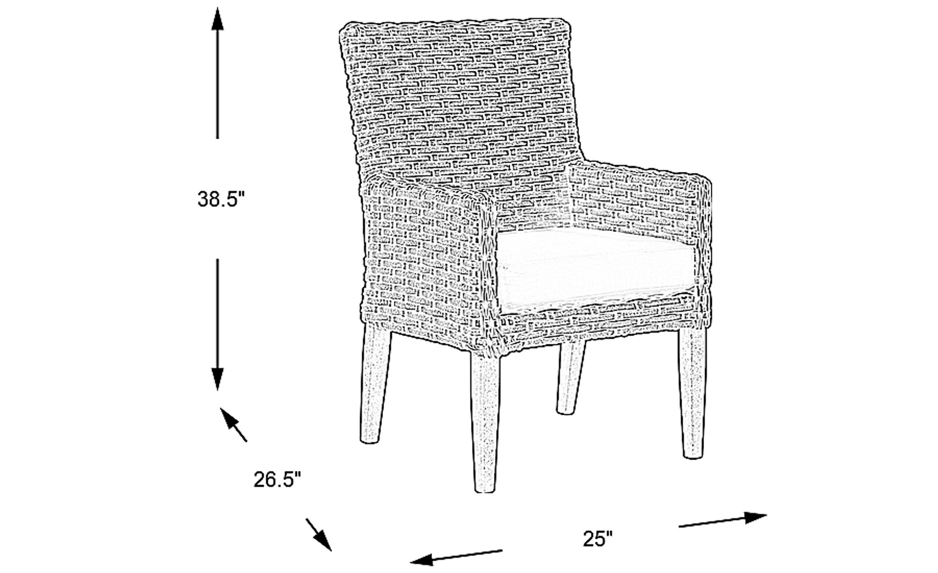 Dimension Image. Please refer to the Dimension Tab on this page for dimension details.