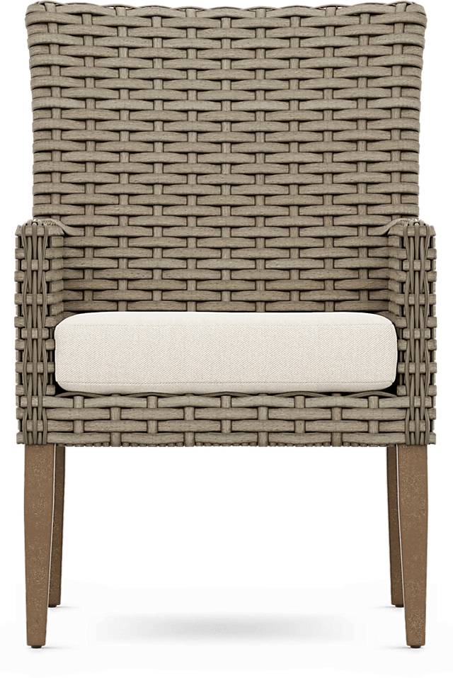 Siesta Key Driftwood Outdoor Arm Chair with Desert Cushion - Thumbnail - Image 2