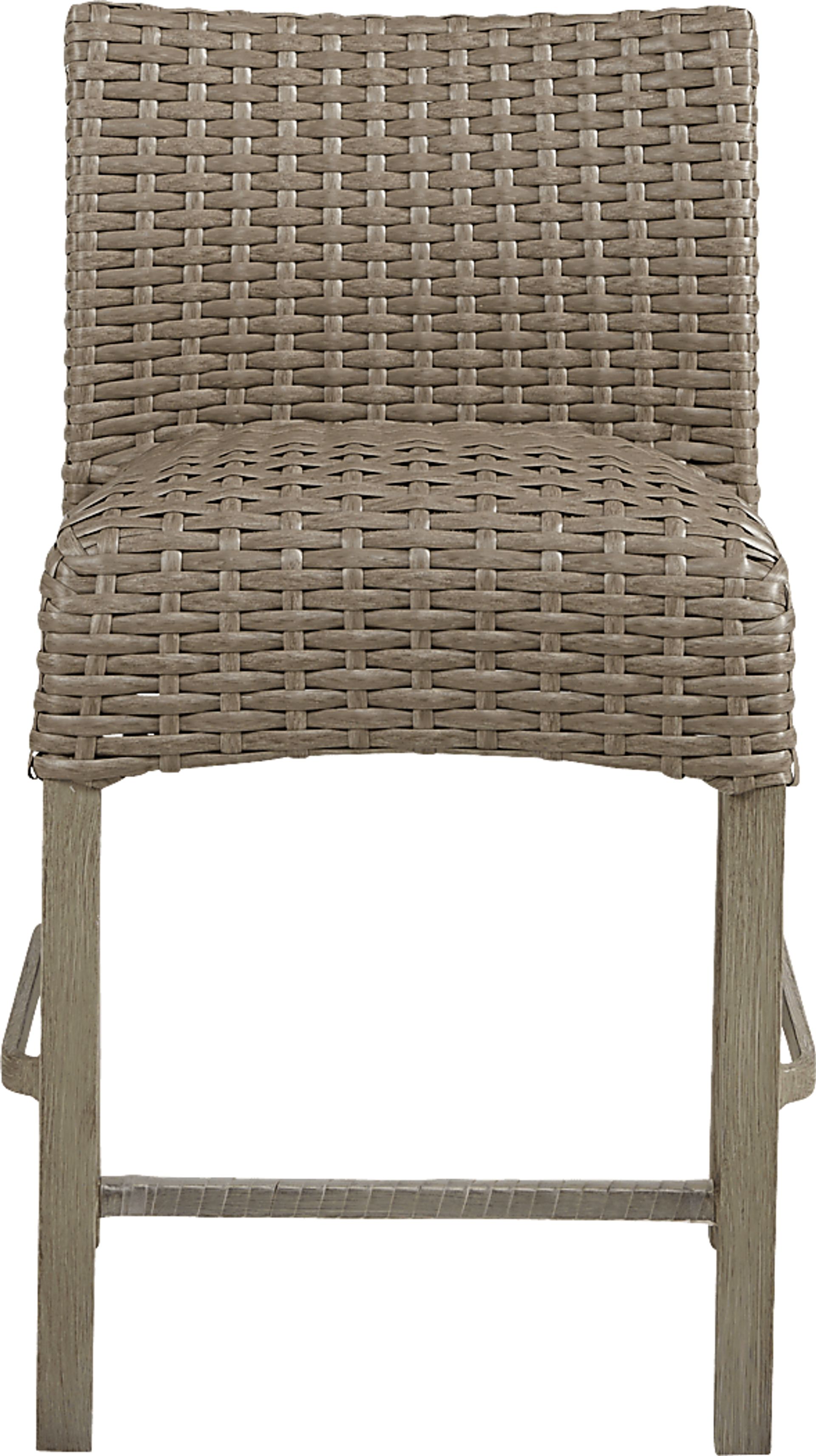 Siesta Key Driftwood 5 Pc 40 in. Round Balcony Outdoor Dining Set - Image 4