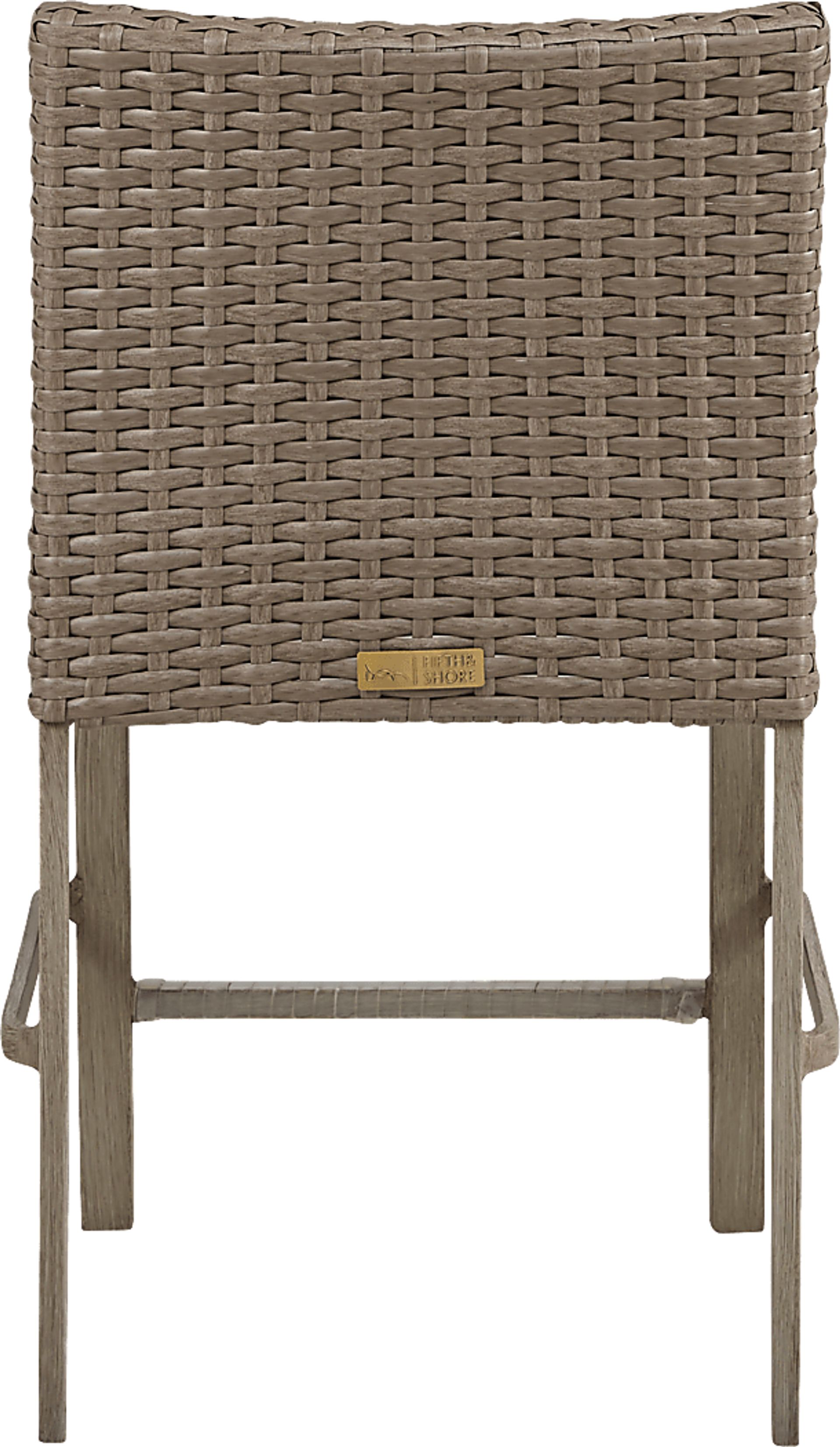 Siesta Key Driftwood 5 Pc 40 in. Round Balcony Outdoor Dining Set - Image 5