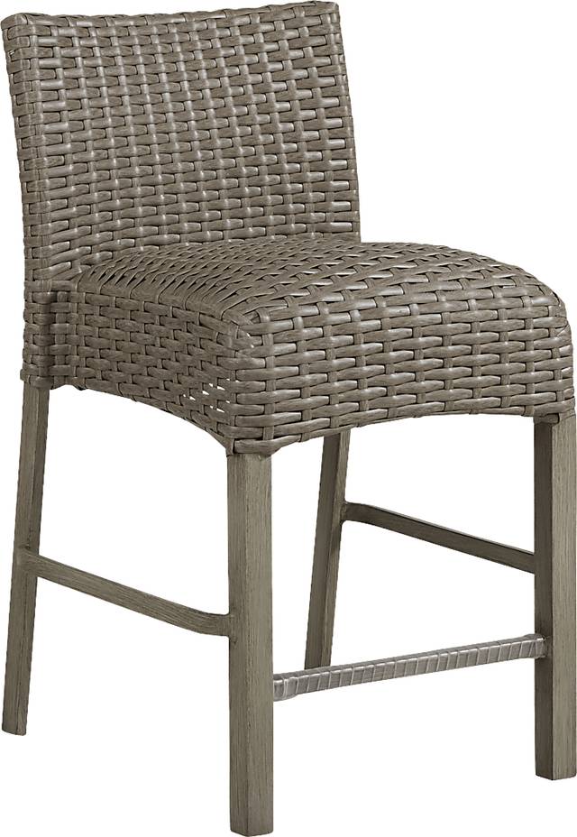 Siesta Key Driftwood 5 Pc 40 in. Round Balcony Outdoor Dining Set - Thumbnail - Image 3