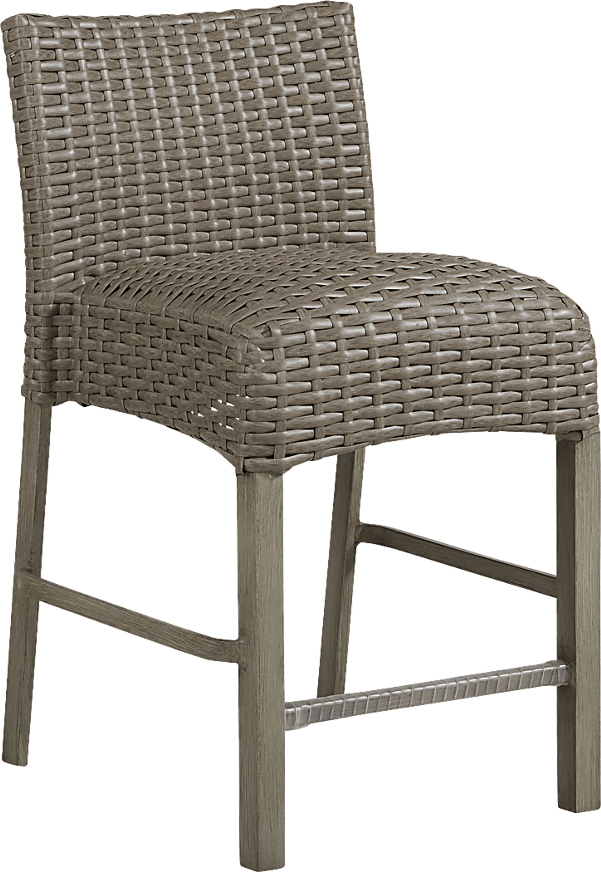 Siesta Key Driftwood 5 Pc 40 in. Round Balcony Outdoor Dining Set - Image 3