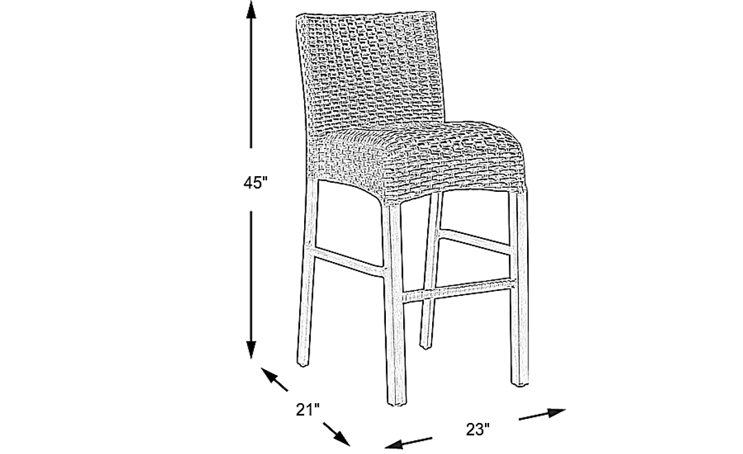 Siesta Key Driftwood Outdoor Barstool
