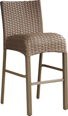 Siesta Key Driftwood Finish Outdoor Barstool