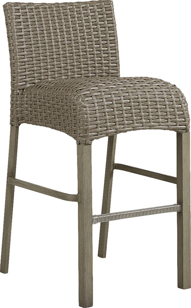 Siesta Key Driftwood Outdoor Barstool - Thumbnail - Image 1