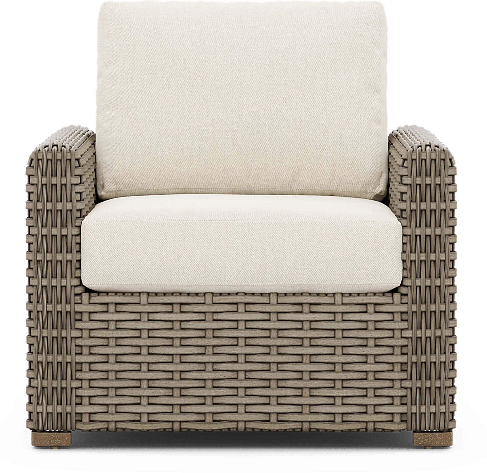 Siesta Key Driftwood Outdoor Chair with Desert Cushions - Image 2