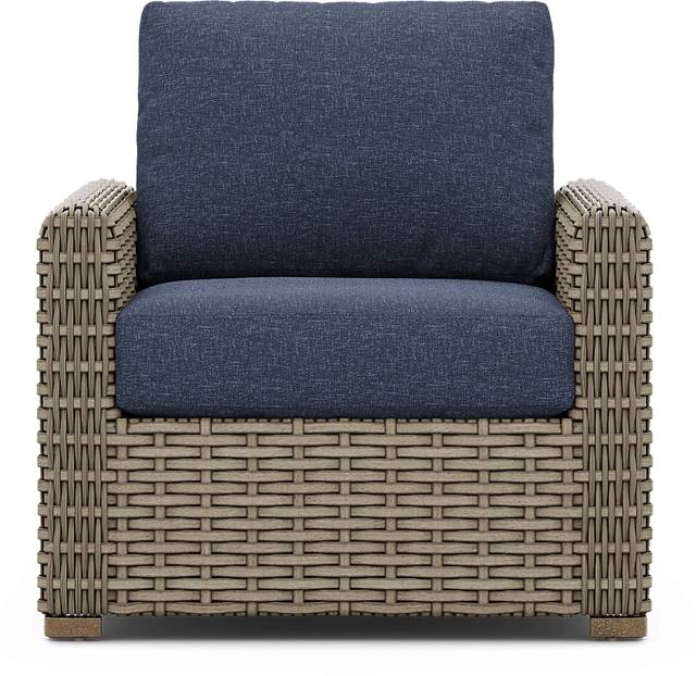 Siesta Key Driftwood Outdoor Chair with Ink Cushions - Thumbnail - Image 2