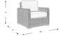 Siesta Key Driftwood Outdoor Chair with Seafoam Cushions