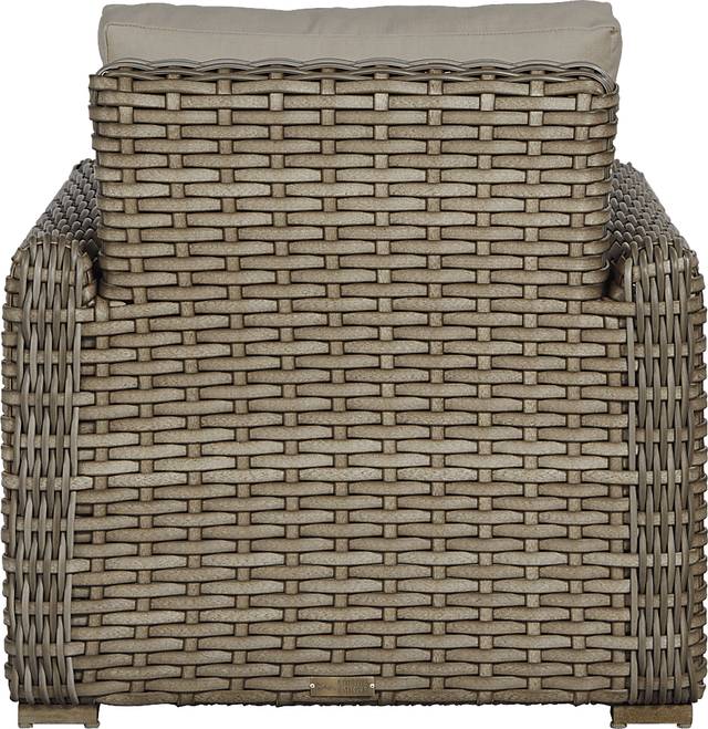 Siesta Key Driftwood 5 Pc Outdoor Fire Pit Seating Set with Sand Cushions - Thumbnail - Image 5