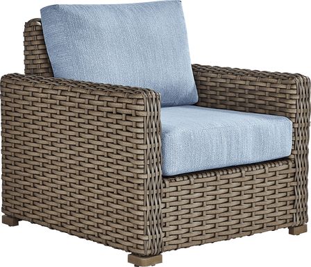 Siesta Key Driftwood Outdoor Chair with Steel Cushions