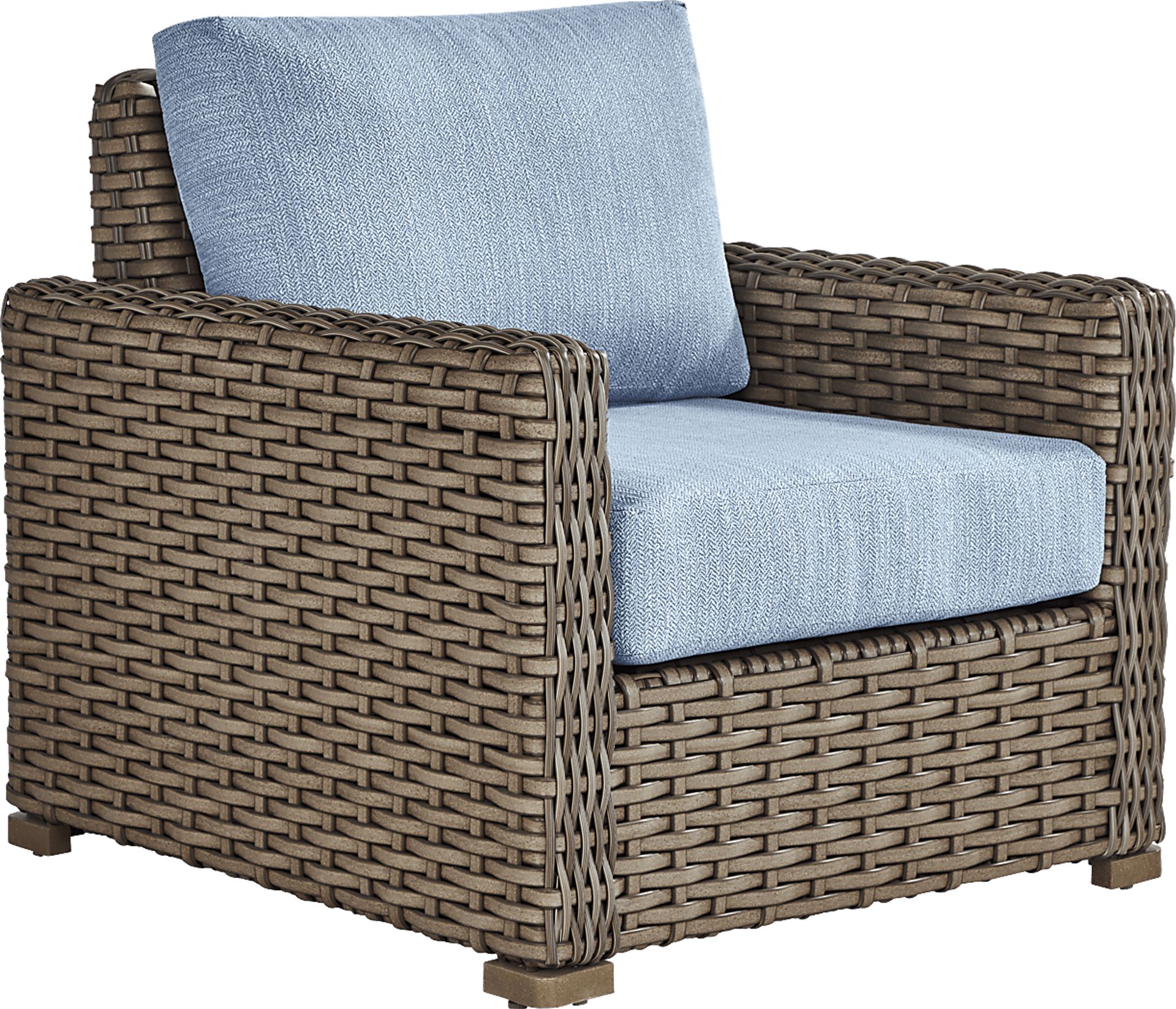 Siesta Key Driftwood 4 Pc Outdoor Seating Set with Steel Cushions - Image 5