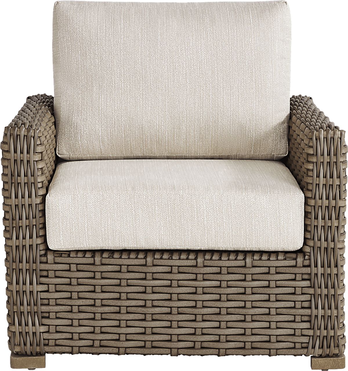 Siesta Key 4 Pc Driftwood Light Wood Twine Wicker Outdoor Seating Set ...