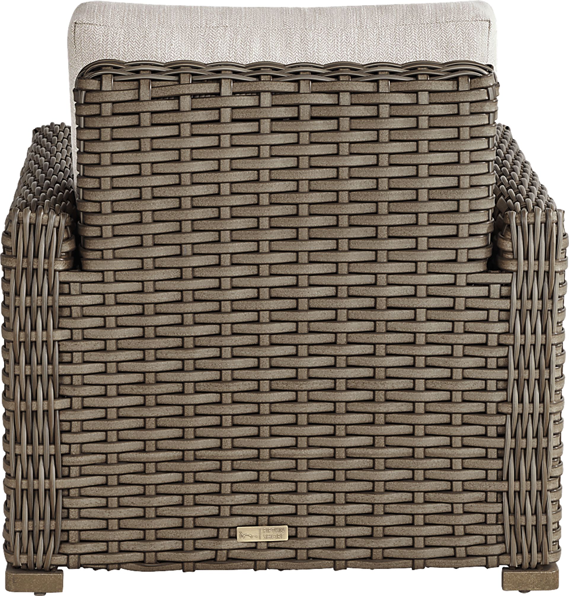Siesta Key Driftwood Outdoor Chair with Twine Cushions - Image 4