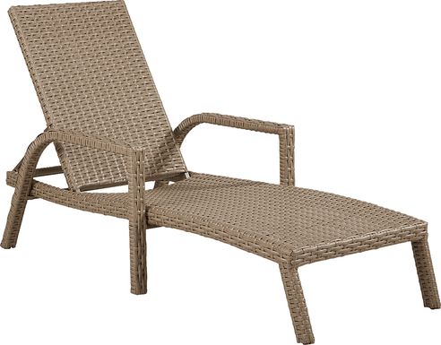 Siesta Key Driftwood Finish Outdoor Chaise