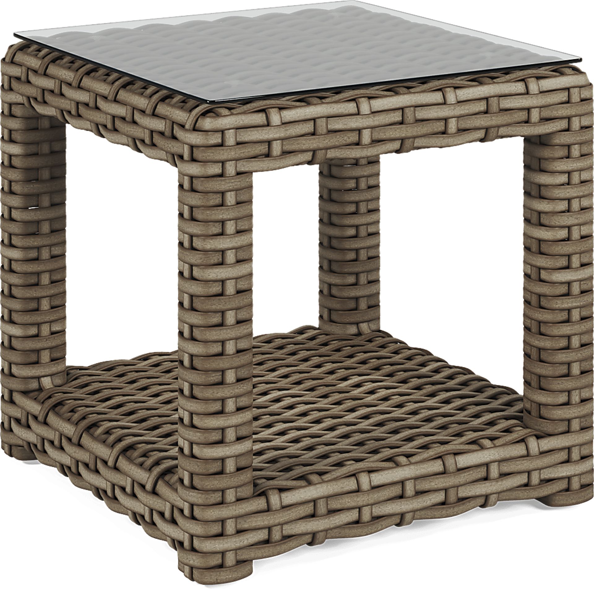 Siesta Key Driftwood Outdoor End Table - Image 1