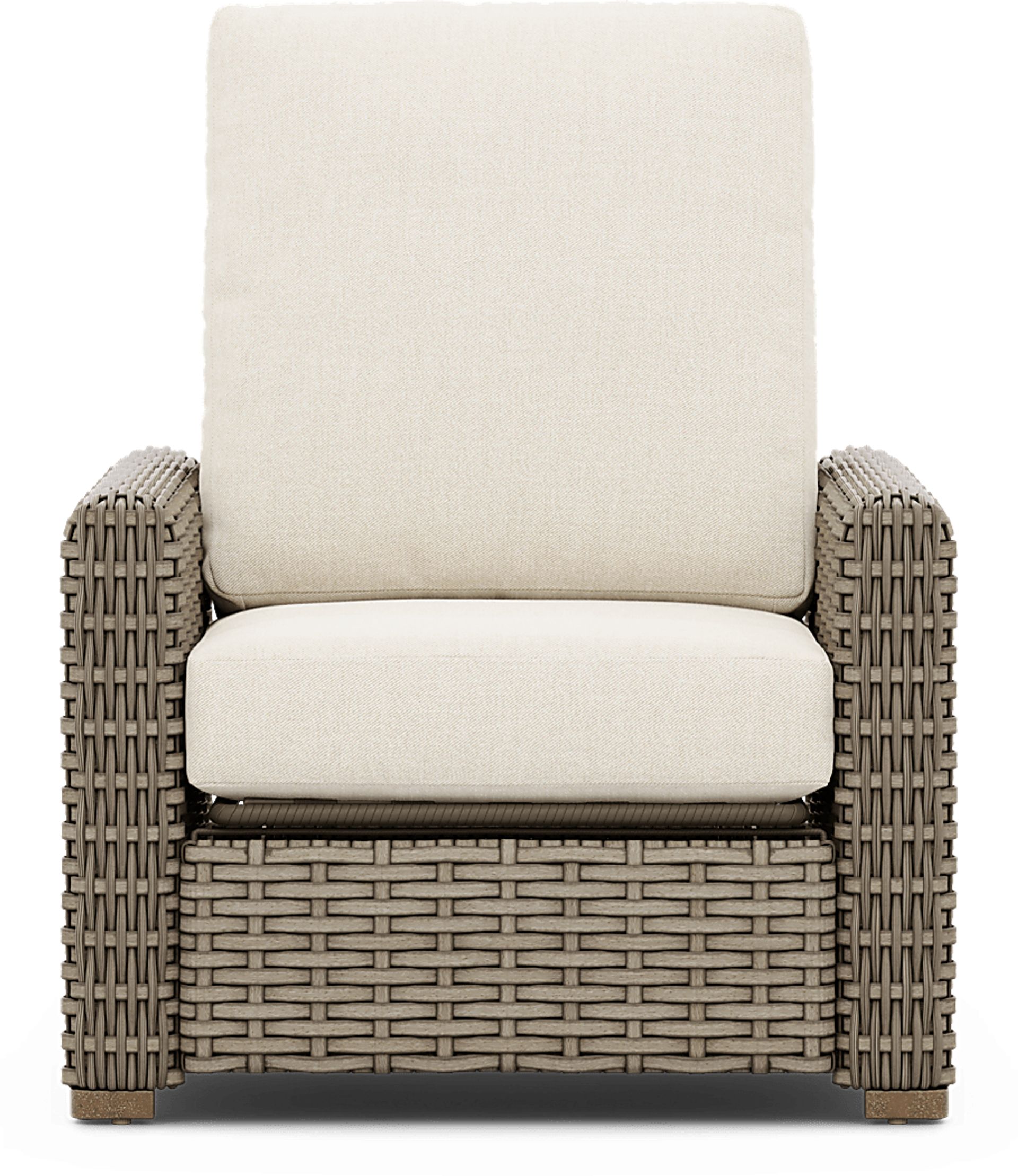 Siesta Key Driftwood Outdoor Recliner with Desert Cushions - Image 2