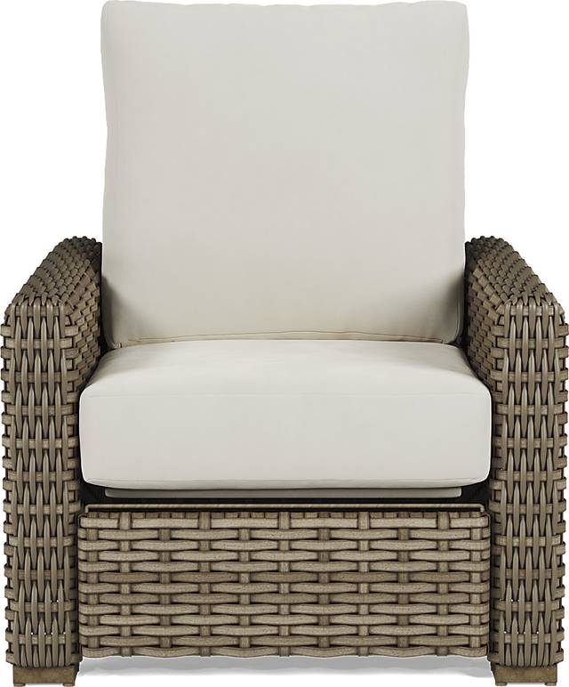 Siesta Key Driftwood Outdoor Recliner with Linen Cushions - Thumbnail - Image 2
