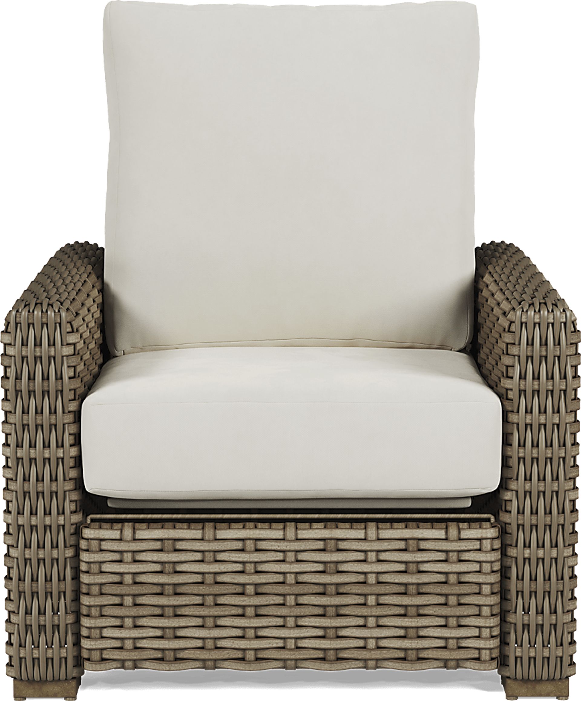 Siesta Key Driftwood Outdoor Recliner with Linen Cushions - Image 2