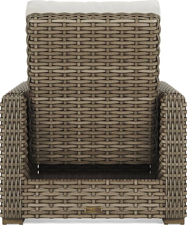Siesta Key Driftwood Outdoor Recliner with Linen Cushions - Thumbnail - Image 4