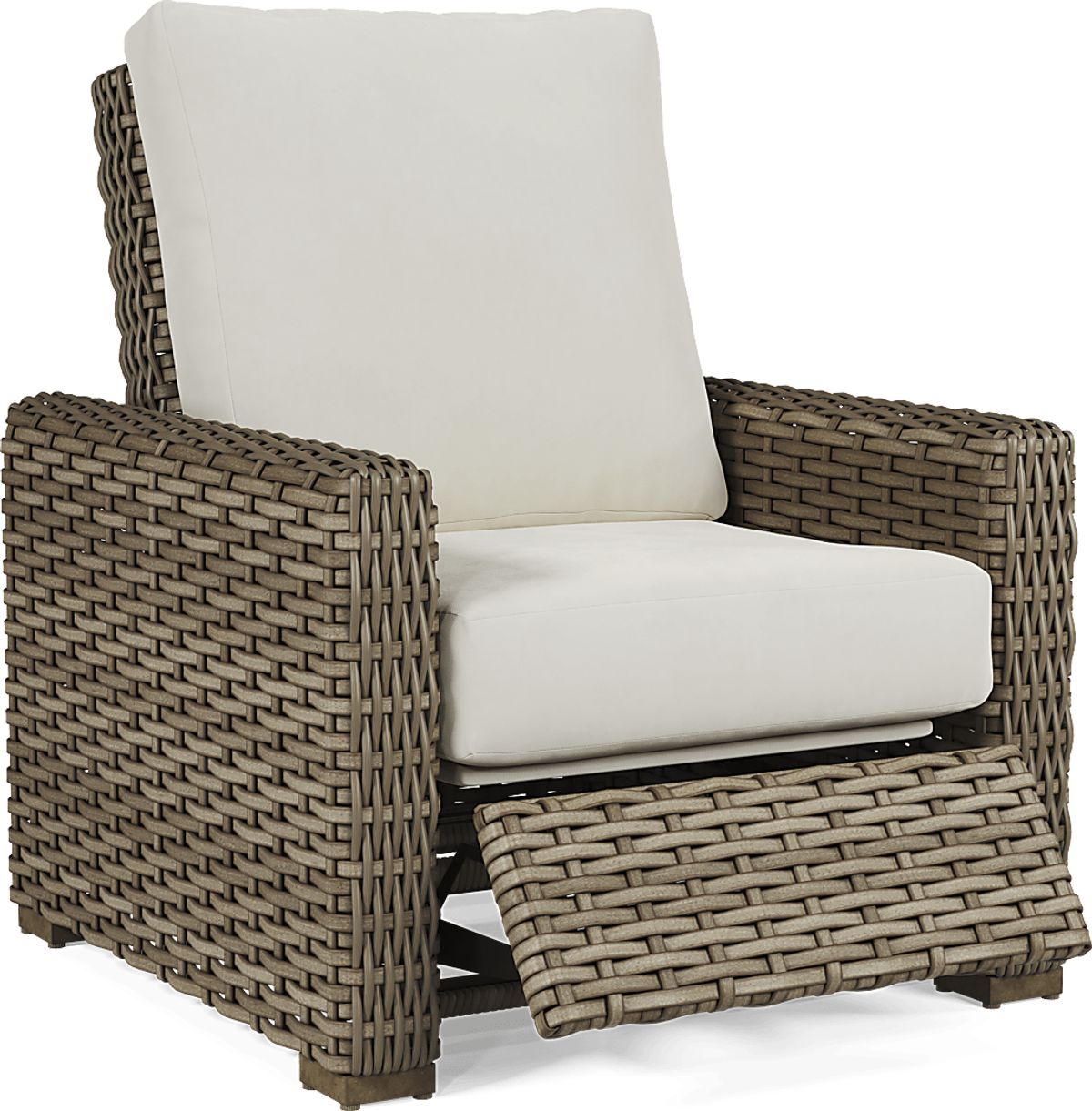 Fifth & Shore Siesta Key Driftwood Light Wood Linen Beige Wicker ...