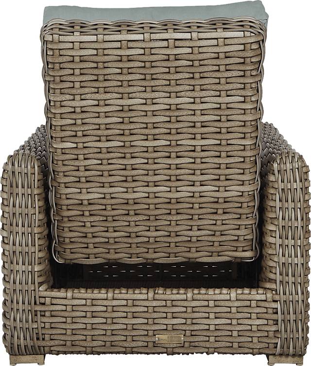 Siesta Key Driftwood Outdoor Recliner with Seafoam Cushions - Thumbnail - Image 3