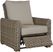 Siesta Key Driftwood Outdoor Recliner with Sand Cushions