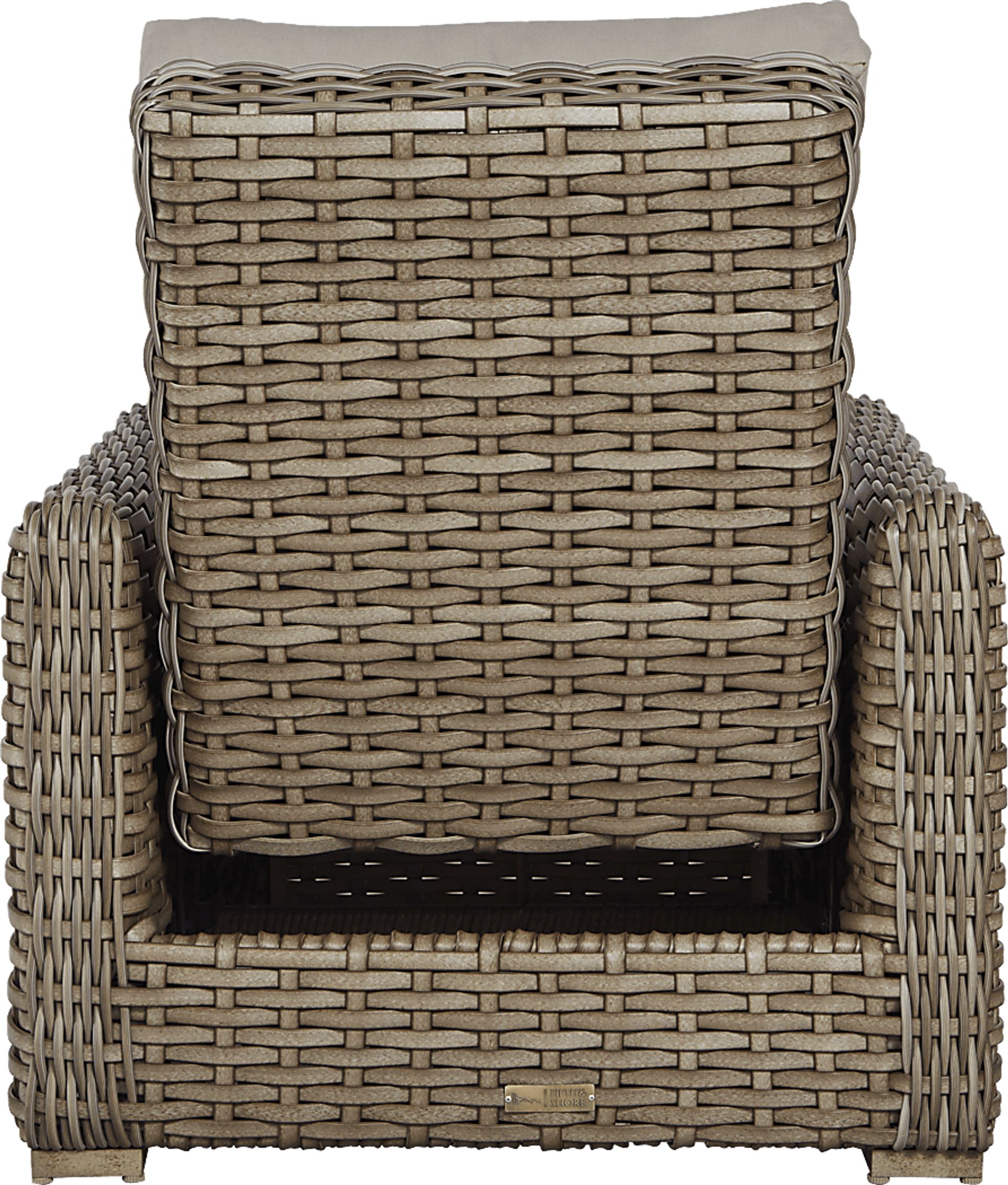 Siesta Key Driftwood Outdoor Recliner with Sand Cushions - Image 3
