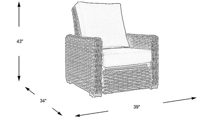 Dimension Image. Please refer to the Dimension Tab on this page for dimension details.