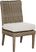 Siesta Key Driftwood Outdoor Side Chair with Linen Cushion